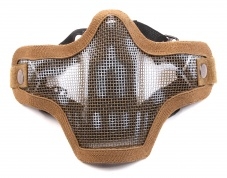 Маска-сетка с 2-мя ремешками на ниж. часть лица Tan Skull