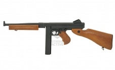 Автомат пневм Thompson M1A1, металл, пластик под дерево, ЗУ, АКБ, ремень ( CYMA)