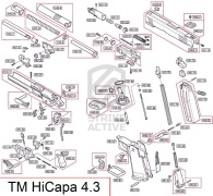Внешний стволик Hi-Capa 4.3 Outer Pole H43-6  (Tokyo Marui )
