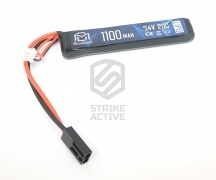 АКБ BlueMax 7.4V Lipo 1100mAh 20C stick 10x21x102mm  AUG, G36, М-серия цевье, MP40, АК под крышку