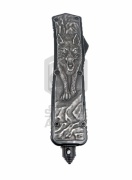 Нож MICROTECH (REPLICA) авто, фронтальный, двухсторонний,волк) 