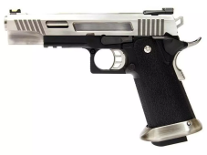 Пистолет пневм COLT M1911 HI-CAPA 5.1 WET REX Long Black, металл, перфорированный кожух Silver ( WE)