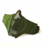 Маска на нижнюю часть лица, ткань+сетка Olive Green 