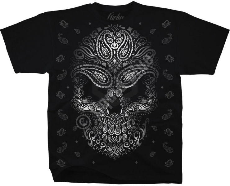 Футболка BANDANA SKULL  M (Liquid Blue)