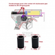 Втулка WD0035 направляющей пружины для работы с double-sector шестерней, пластик (SHS)
