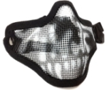 Маска-сетка с 2-мя ремешками на ниж. часть лица Вlack Skull