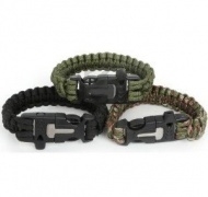 Браслет из паракорда (кресало и свисток на защелке) RB