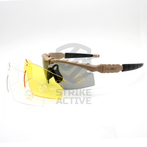 Очки защитные SI M Frame 2.0 Airsoft Tactical Cool Cycling Glasses Tan