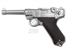 Пистолет пневм WE-P004  P08 - 4". металл, Silver (WE)